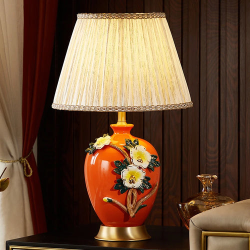 Coloured ceramic table lamp for interior decoration - vue 3 sur 13