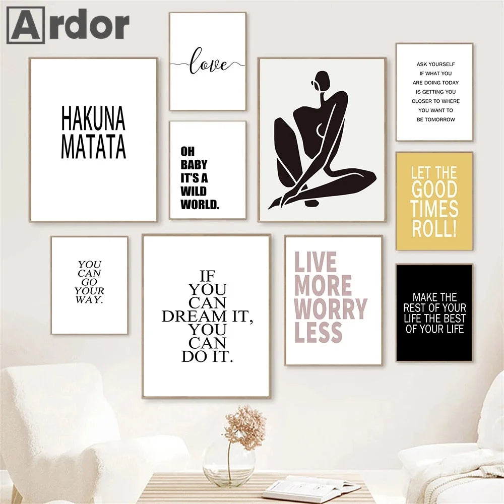 citations de motivation nordiques pour décoration murale et art - vue 4 sur 7