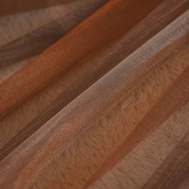 Voilage en tulle brodé moderne pour salon chambre - vue 9 sur 9