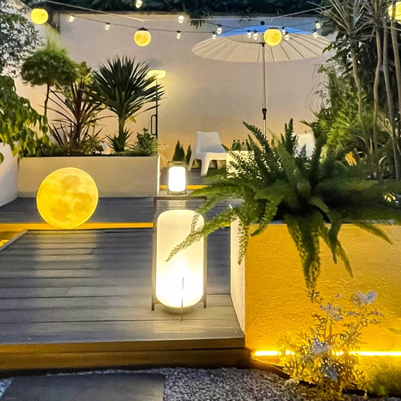 lumières solaires étanches pour jardin extérieur et terrasse de villa - vue 5 sur 11