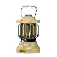 lanterne de camping rétro rechargeable en métal portable à led