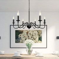 Minimalist American retro iron chandelier vantage pendant light