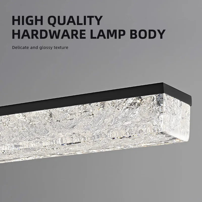 lustre en acrylique design italien pour espaces modernes et élégants - vue 5 sur 9