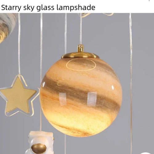 lustre artpad lampe lune pour chambre d'enfants décorative - vue 7 sur 6