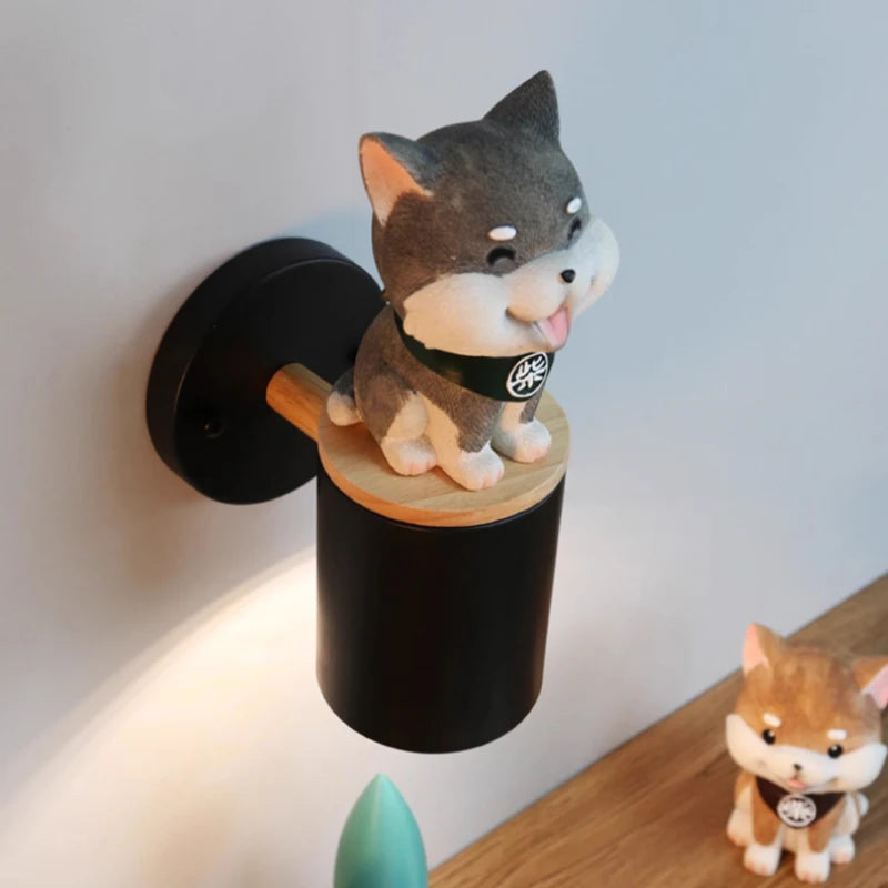 applique murale mignonne chat aux grands yeux pour enfant - vue 5 sur 12