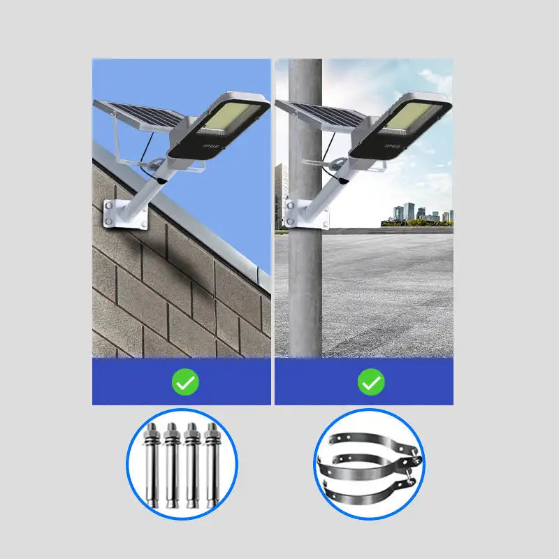 lampadaire solaire led étanche super lumineux pour extérieur - vue 7 sur 8