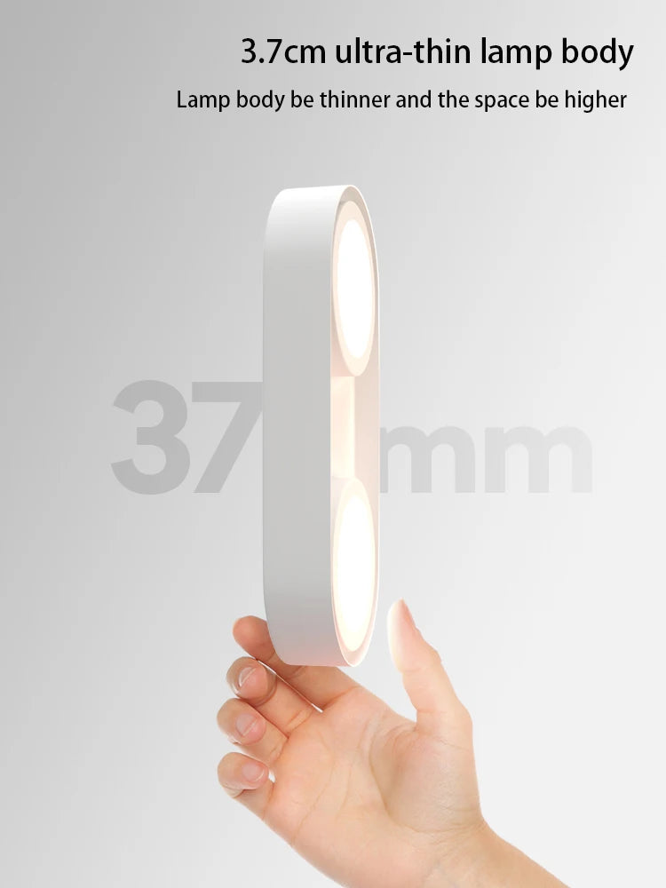 led spot ultra-mince monté en surface 2 et 3 têtes - vue 4 sur 9