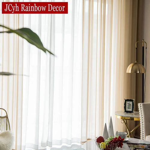 Voilage moderne en tulle leger pour salon chambre - vue 5 sur 7