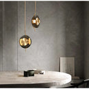 Modern glass chandelier for minimalist interior decor