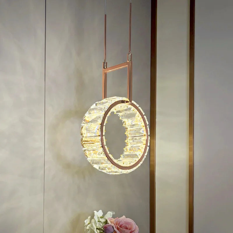 applique murale led moderne en cristal de luxe - vue 5 sur 8