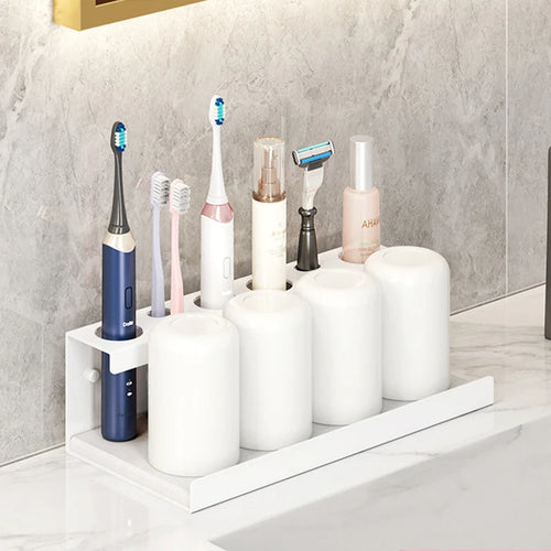 Aluminum Wall Mount Electric Toothbrush Holder for Bathroom, Shower, Toothbrush Hanger Brush Stand, Hanger Bathroom Organizer - vue 11 sur 15