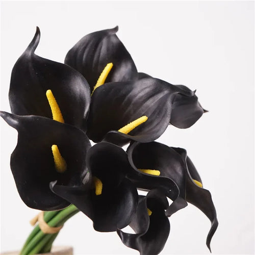 Realistic artificial calla lily bouquet for home decoration - vue 6 sur 7