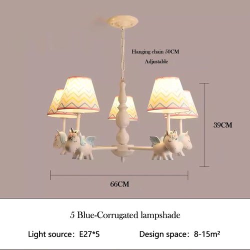 lustre enfant LED rotatif style nordique romantique et chaleureux - vue 15 sur 24