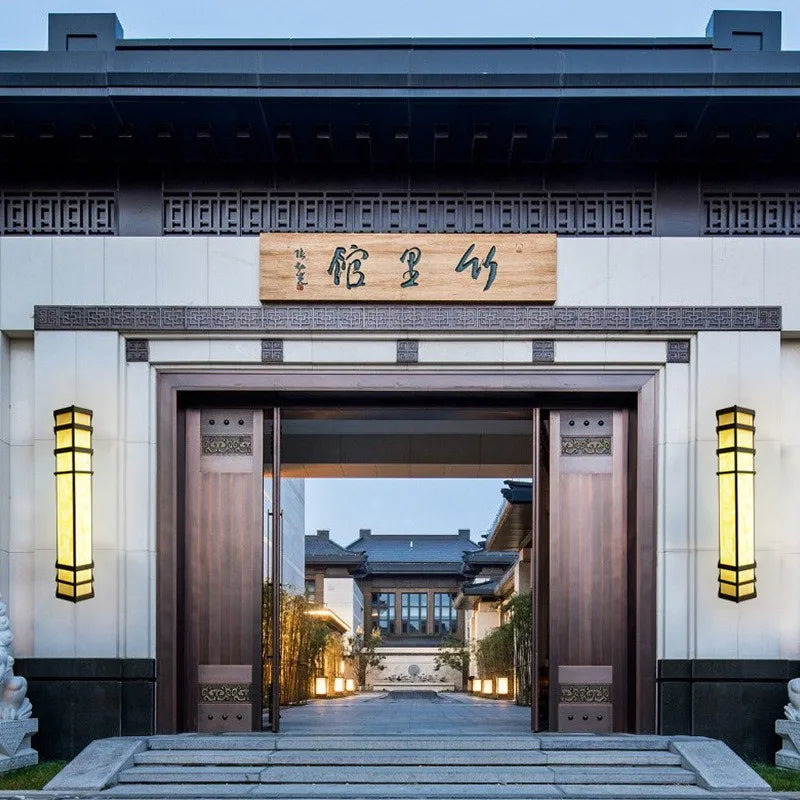applique murale extérieure chinoise imperméable pour jardin décoratif - vue 6 sur 14