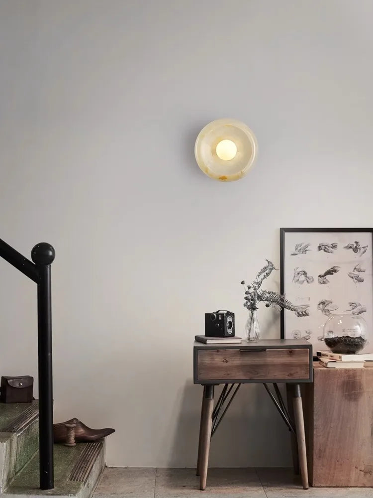 applique murale moderne de luxe en jade pour hôtel et villa - vue 5 sur 11