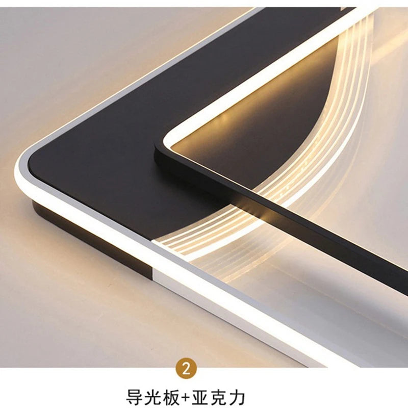 Plafonnier led design moderne intérieur - vue 5 sur 12