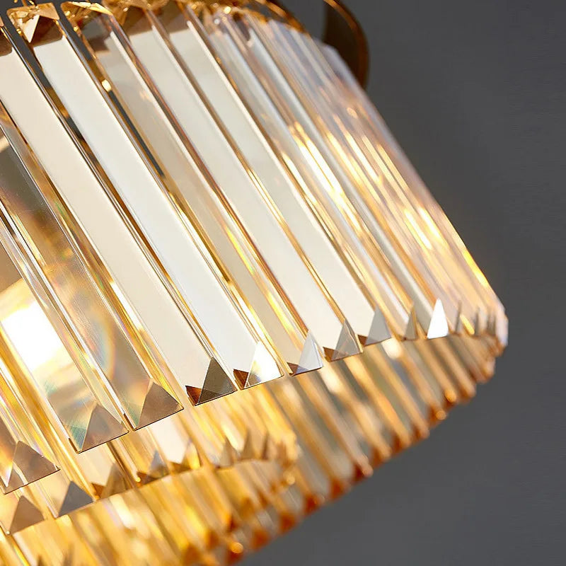 lustre en cristal de luxe spirale postmoderne décoratif