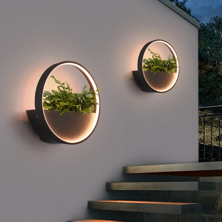 applique murale solaire imperméable pour cour jardin villa