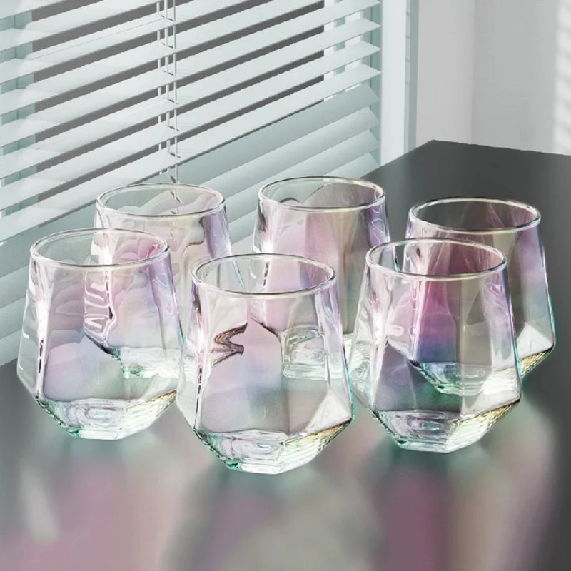 Ensemble 6 verres whisky 320 ml style facette - vue 2 sur 7