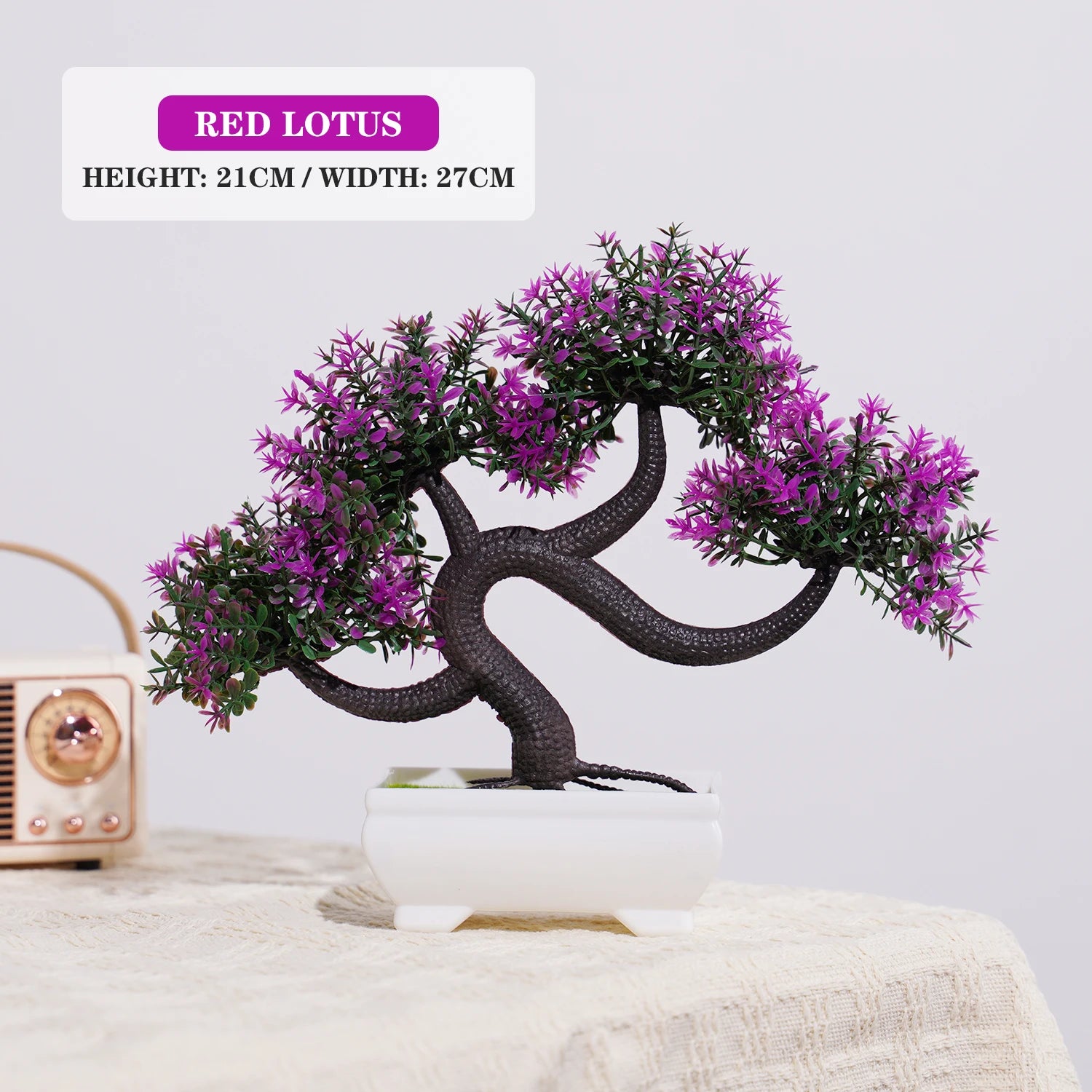 plantes artificielles bonsaï petit arbre décoration intérieure et extérieure - vue 8 sur 32