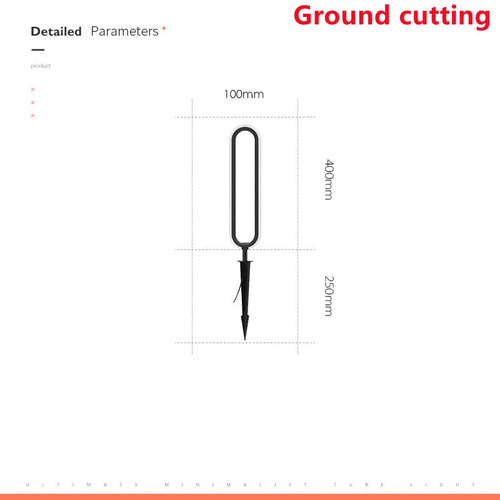 lampe LED extérieure ronde minimaliste pour jardin et allée