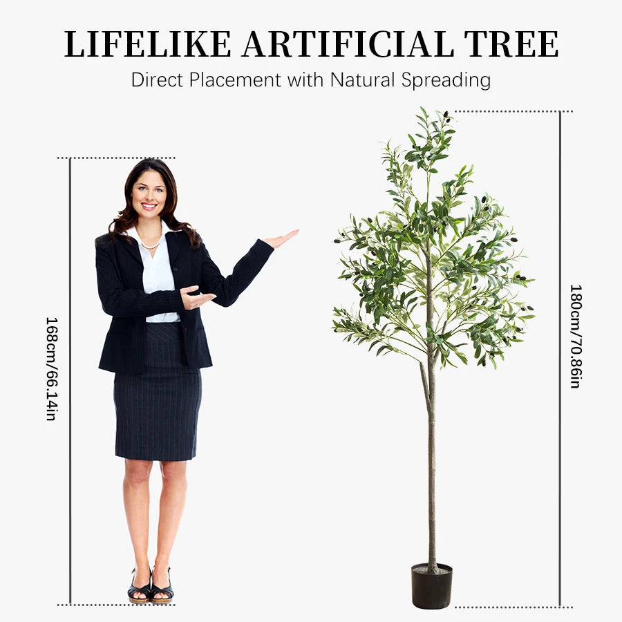 plantes artificielles olivier décoratives pour jardin et intérieur - vue 10 sur 9
