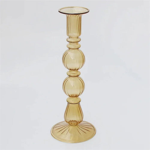 bougeoir en verre pour décoration de mariage et centre de table - vue 12 sur 11