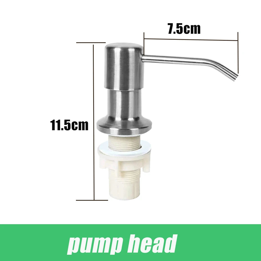 tube dextension distributeur savon acier inoxydable pompe pression 350 500 ml - vue 18 sur 19