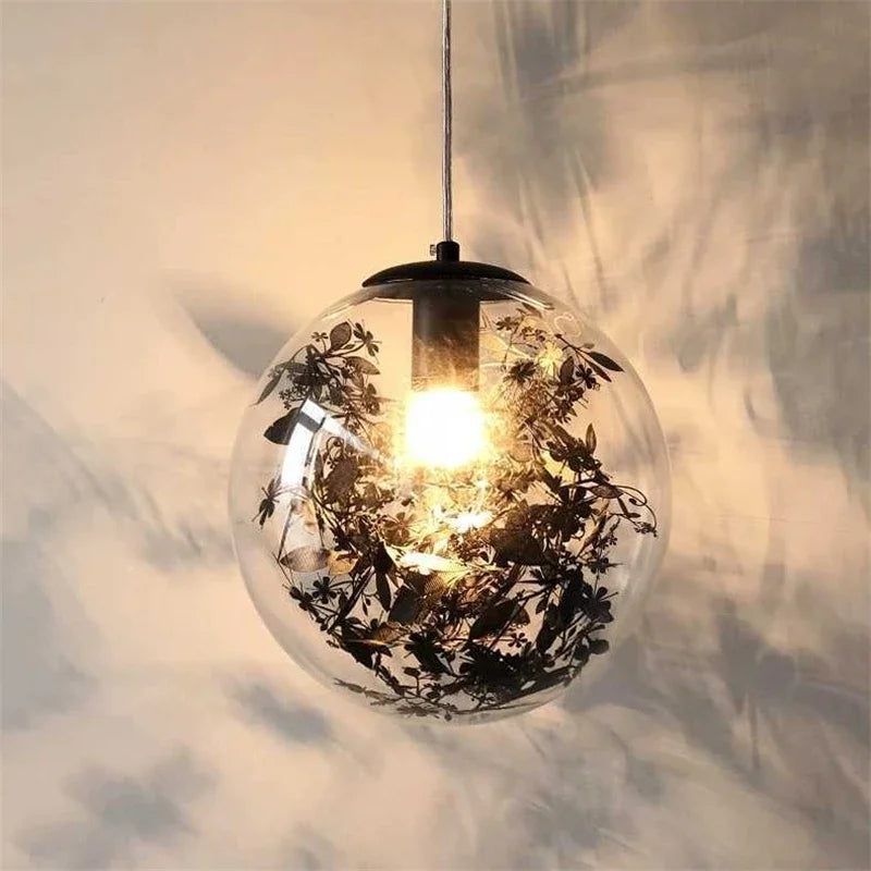 suspension nordique en verre pour décoration lumineuse - vue 5 sur 8
