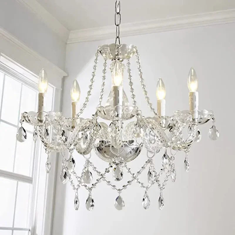 lustre en cristal moderne pour une décoration élégante et lumineuse - vue 2 sur 8