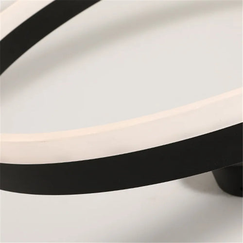 Nordic ring LED ceiling light minimalist modern indoor lighting - vue 7 sur 8