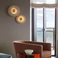 Applique murale LED ronde Art déco