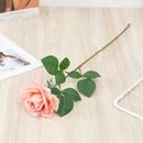 Realistic artificial rose branch for decoration and photography