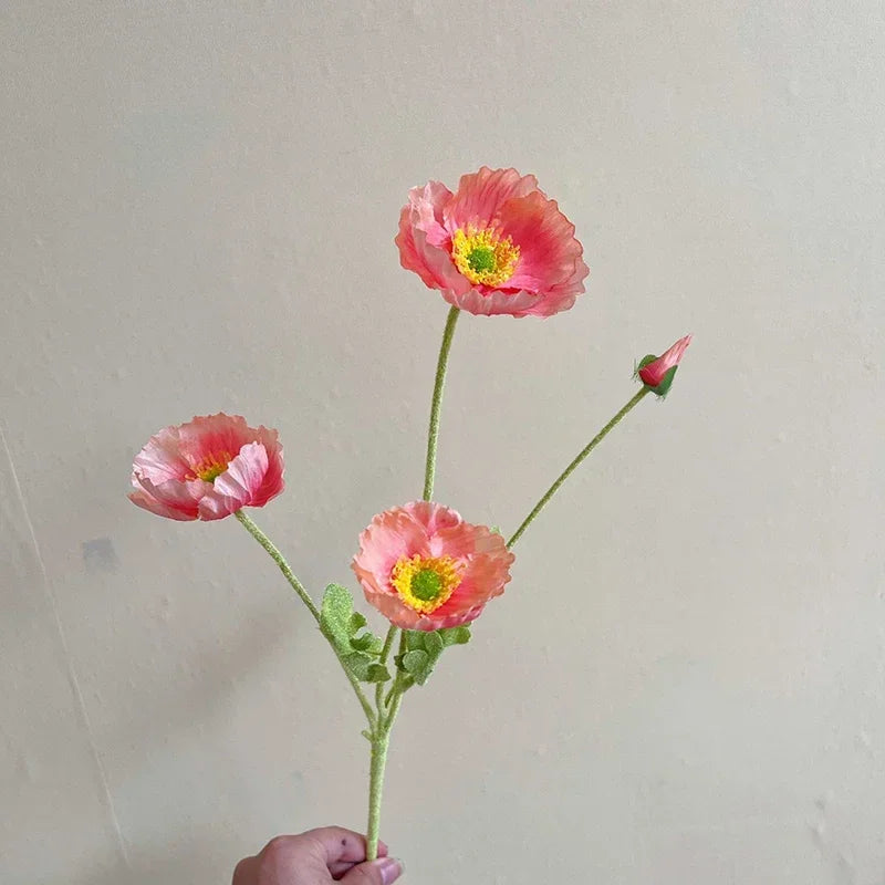 fleurs artificielles coquelicots pour mariage et décoration intérieure - vue 23 sur 25