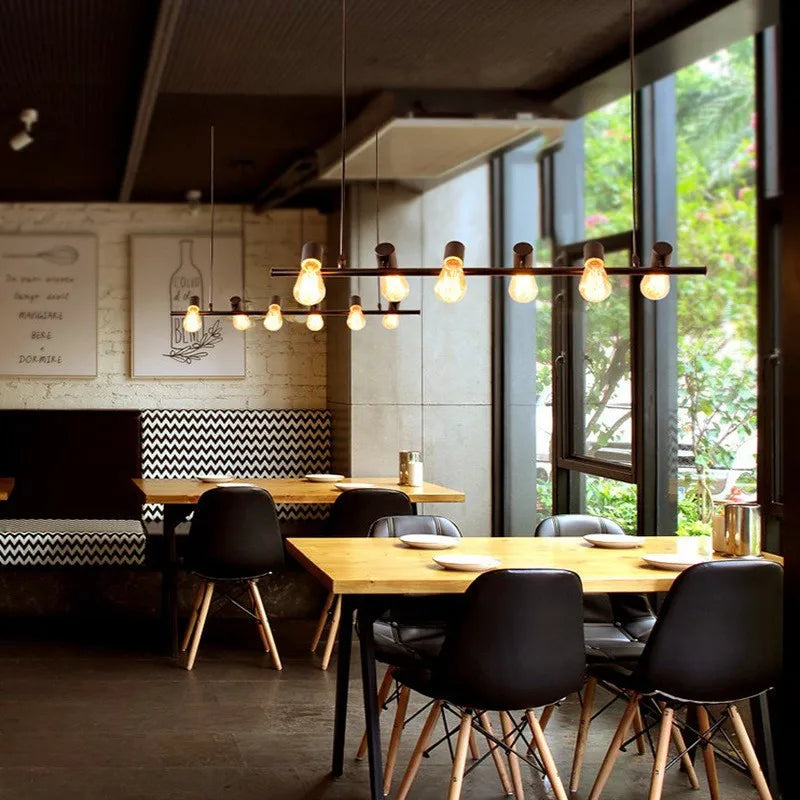 lustre industriel américain pour bar restaurant ou salon