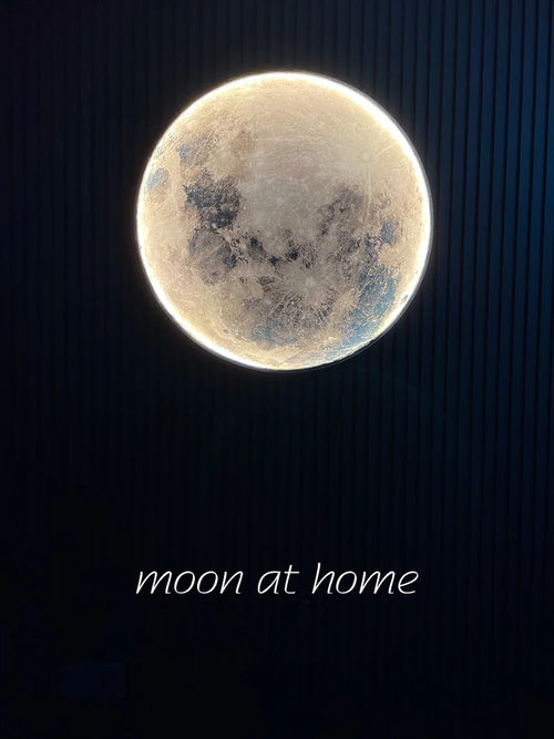 Modern moon wall light minimalist decorative LED lamp - vue 2 sur 10