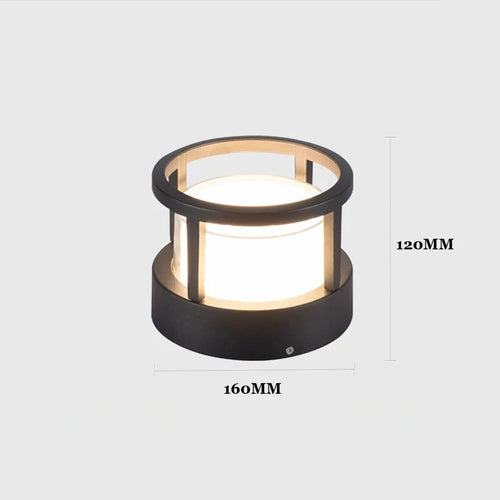 (WECUS) Nordic Garden Villa Pillar Light, Outdoor Courtyard Wall Light, Outdoor Waterproof Landscape Lawn Light - vue 9 sur 10