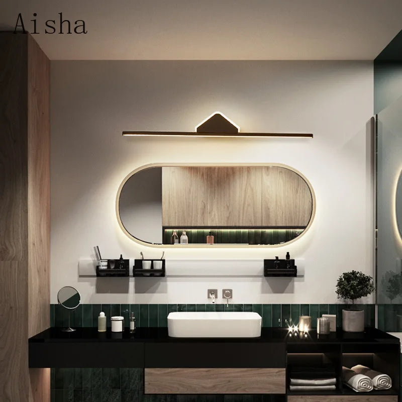 applique murale moderne pour miroir salle de bain minimaliste - vue 6 sur 10