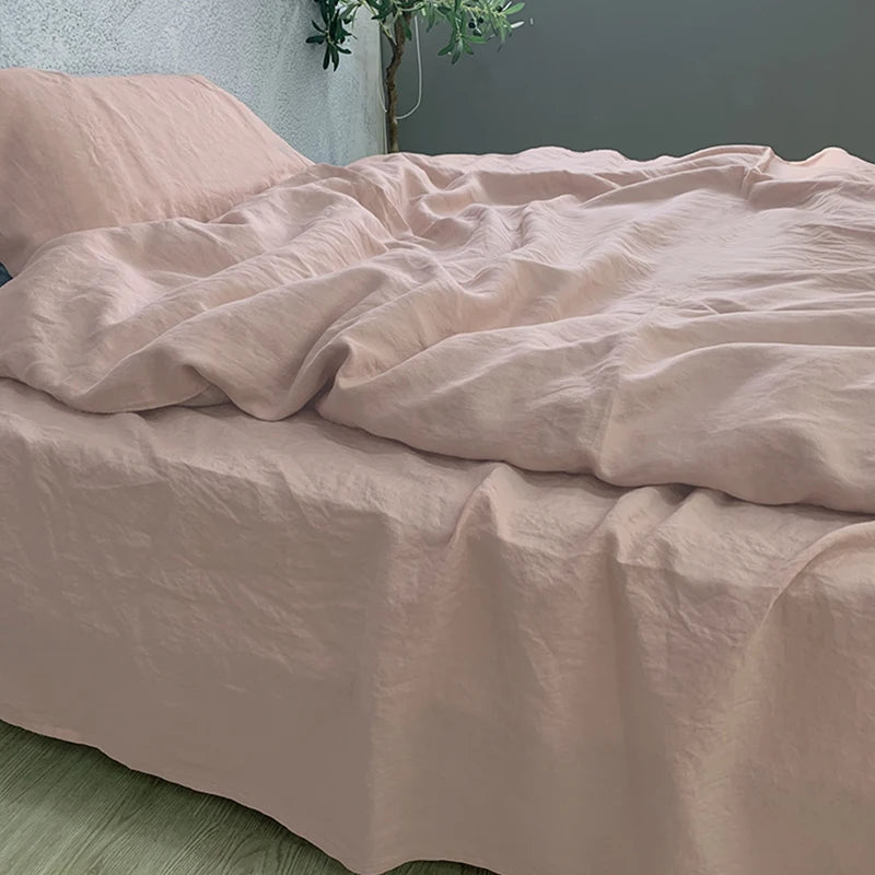 housse de couette en lin naturel doux et respirant