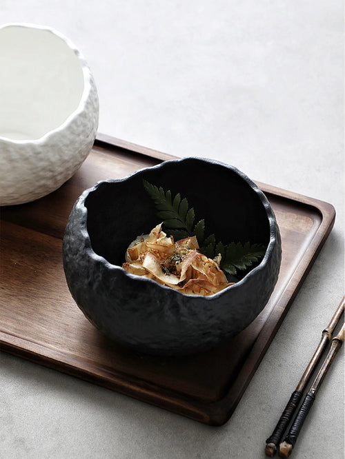 Bol céramique forme coquille irrégulière style raffiné