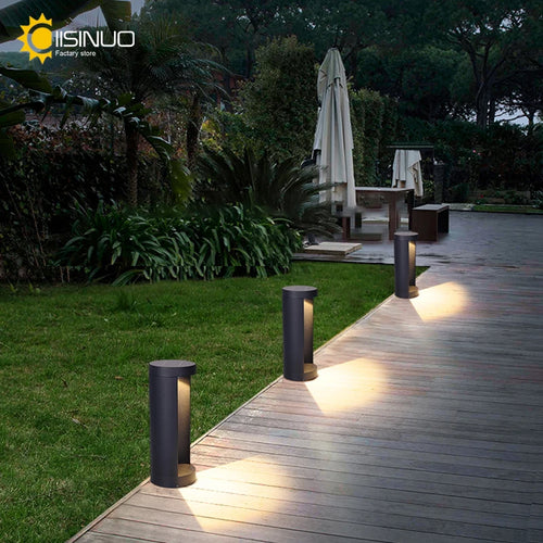 Waterproof outdoor post light for garden and park lighting - vue 2 sur 9