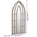 Sand mirror 100x45 cm iron for indoor use, home decoration wall decal living room decoration