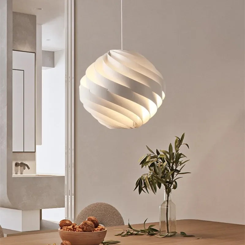 Gubi Turbo suspension design globe suspension lampe blanche pour salon lampes de chevet résidentielles maison table à manger lumières - vue 4 sur 6