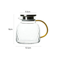 Carafe en verre résistant chaleur avec poignée