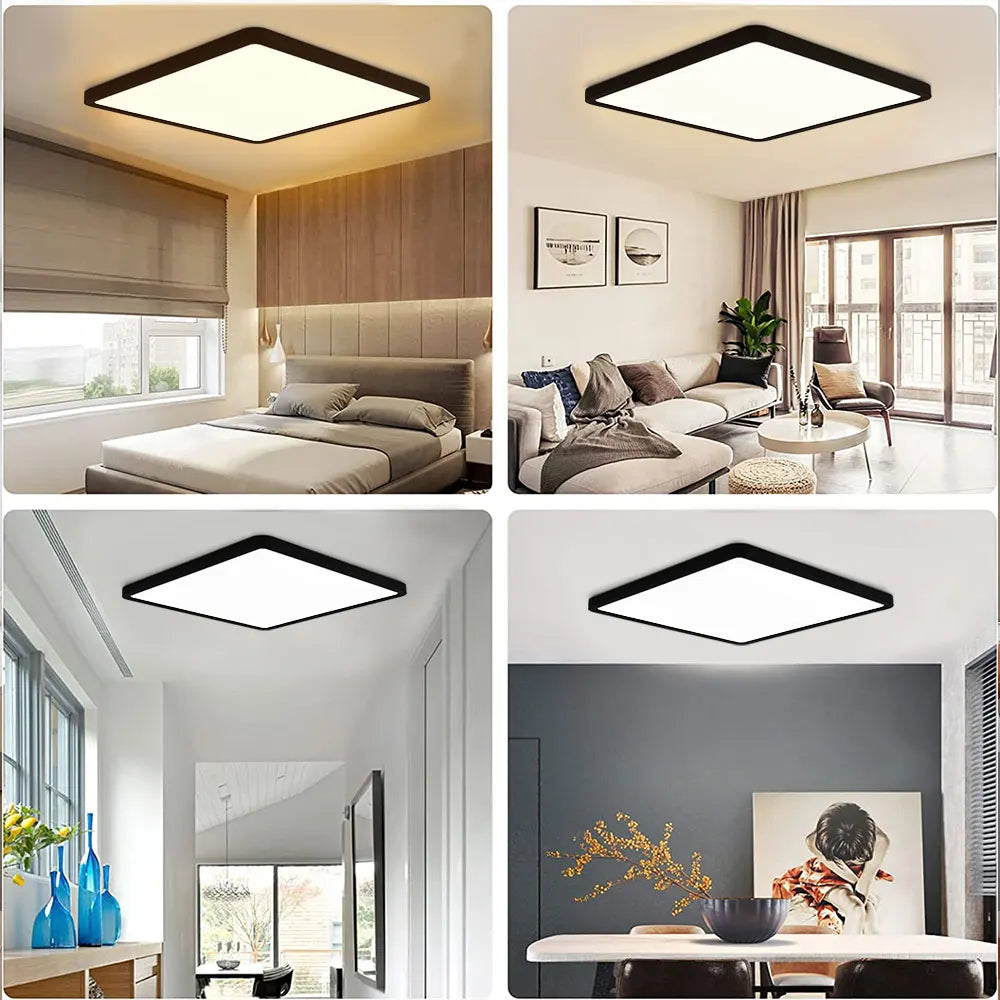 plafonnier led encastré ultra mince moderne pour intérieur - vue 6 sur 18