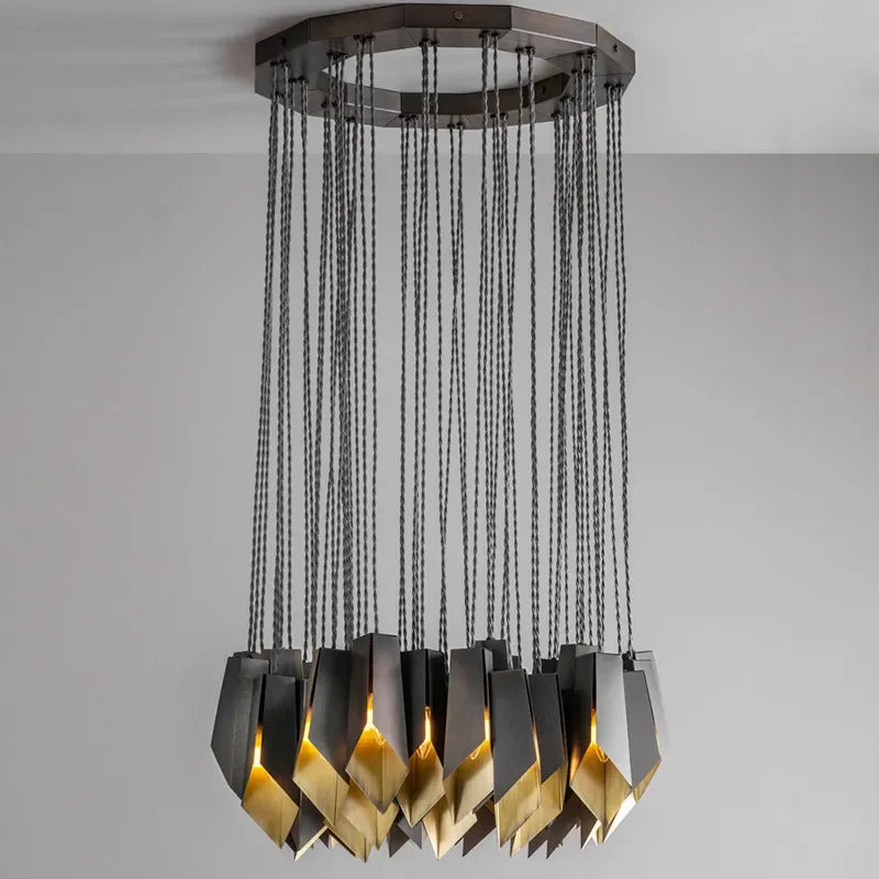 Modern Designer LED Chandelier Lighting Living Dining Room Decor Led Pendant Light Villa Bar Dining Table Hanging Lamp Luminaire - vue 2 sur 12