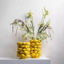 Ceramic Vase,Lemon Tomato Modern Simple Style Indoor Wedding Table Decoration,Creative Home Decorative Flower Arrangement