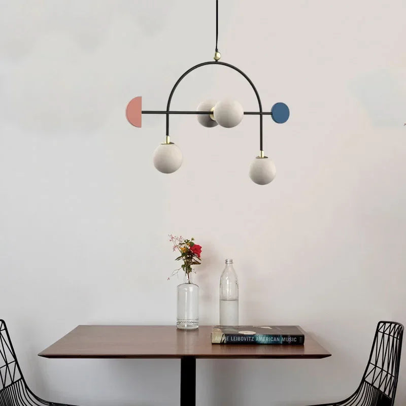 Lustre en verre design pour décoration d'intérieur - vue 5 sur 7