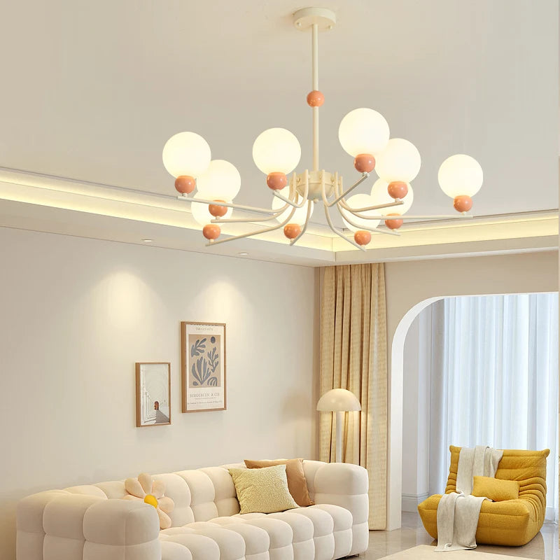 suspension led modernes forme ronde luminaires intérieurs - vue 6 sur 8
