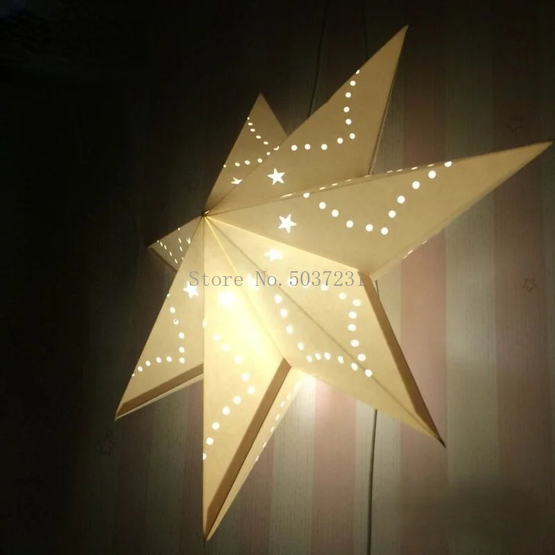lustre créatif étoile à cinq branches led décoratif suspendu - vue 4 sur 8
